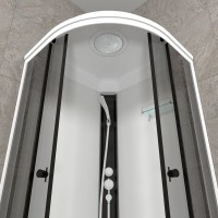 Душевая кабина Triton Грэй Щ0000067301 90х90 см, черный