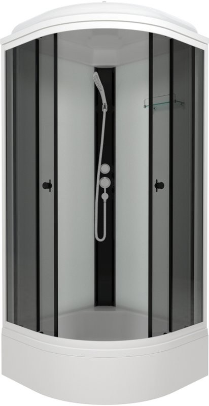 Душевая кабина Triton Грэй Щ0000067301 90х90 см, черный