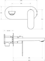 Смеситель для раковины Cezares Stylus STYLUS-BLI1-BORO-W0 С ВНУТРЕННЕЙ ЧАСТЬЮ, брашированное золото Смеситель для раковины Cezares Stylus STYLUS-BLI1-BORO-W0 С ВНУТРЕННЕЙ ЧАСТЬЮ, брашированное золото