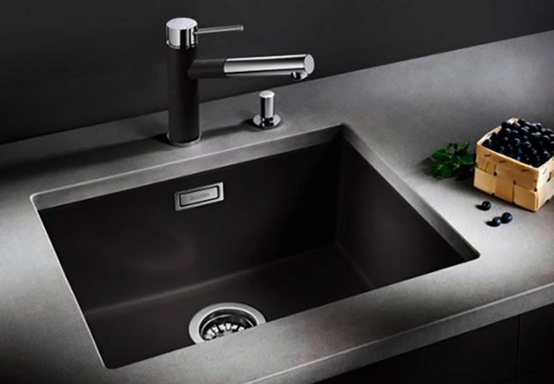 Комплект Мойка Blanco Subline 500-U антрацит + Измельчитель Franke