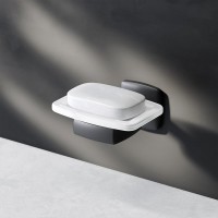 Мыльница AM.PM Gem A9034222 настенная, стеклянная, черная Мыльница AM.PM Gem A9034222 настенная, стеклянная, черная