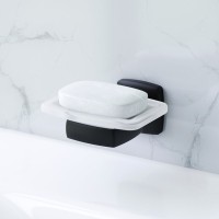 Мыльница AM.PM Gem A9034222 настенная, стеклянная, черная Мыльница AM.PM Gem A9034222 настенная, стеклянная, черная