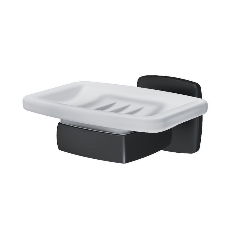 Мыльница AM.PM Gem A9034222 настенная, стеклянная, черная