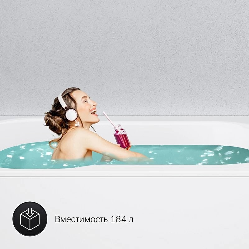 Акриловая ванна AM.PM X-Joy W88A 170x70 см, пристенная, белая, с каркасом