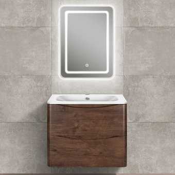 Мебель для ванной Vincea Paola 60 темный дуб, белая раковина
