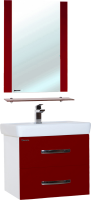 Мебель для ванной комнаты Bellezza Рокко 60 подвесная, красная