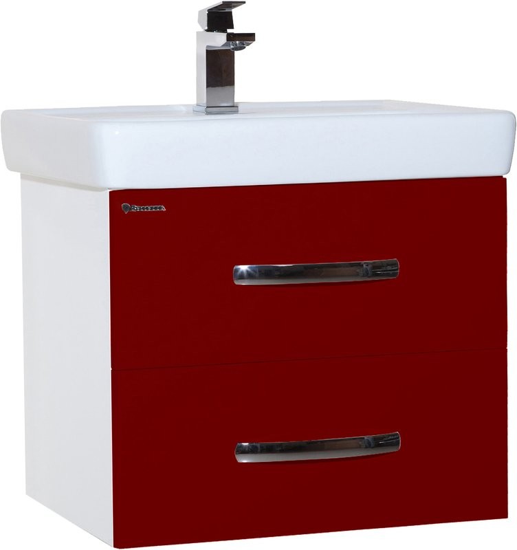 Мебель для ванной комнаты Bellezza Рокко 60 подвесная, красная