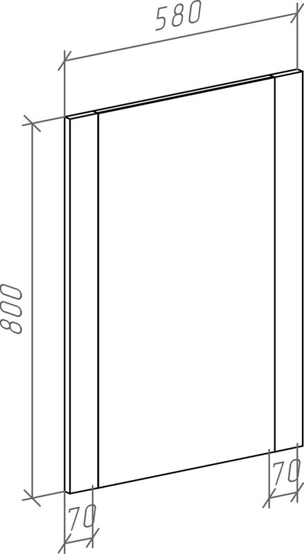 Мебель для ванной комнаты Bellezza Рокко 60 подвесная, красная