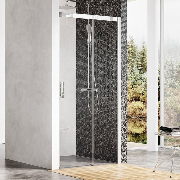 Душевая дверь в нишу Ravak Matrix MSD2-120 R Transparent, профиль хром
