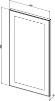 Мебель для ванной комнаты Aquanet Нота 40 L, Moduо