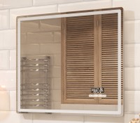Зеркало Vigo Geometry Media 048 80 с подсветкой, с антизапотевателем