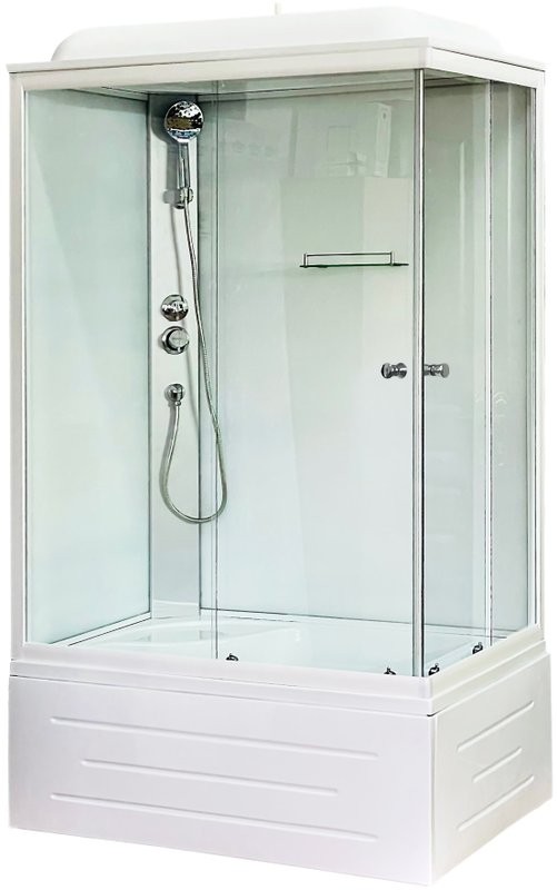 Душевая кабина Royal Bath BP RB8100BP5-WT-L с высоким поддоном, с сиденьем