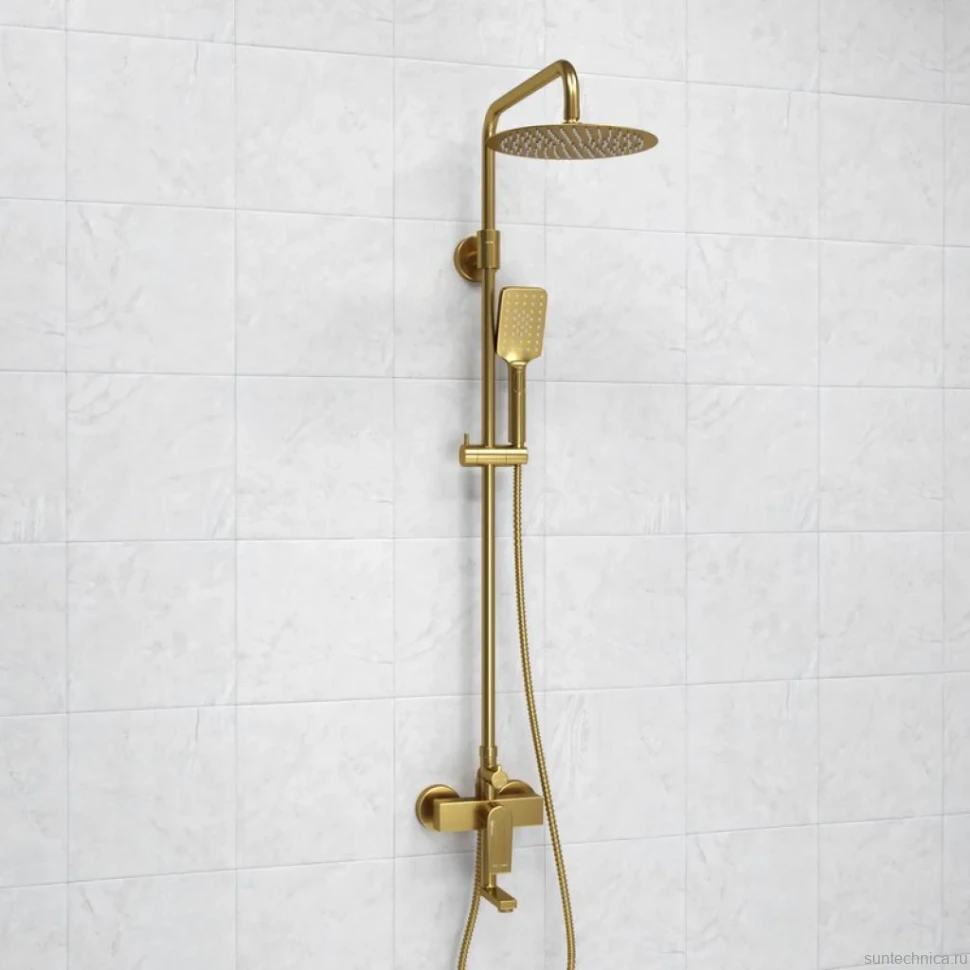Душевая стойка Wasserkraft Aisch A155.259.201.BG золото