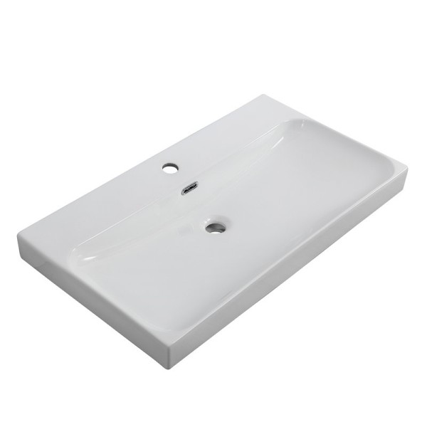 Мебельная раковина BelBagno Marino-Cer 80 глянцевая белая