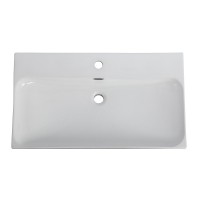 Мебельная раковина BelBagno Marino-Cer 80 глянцевая белая