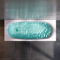 Акриловая ванна AM.PM Tender Oval 170x70 см, пристенная, белая, с каркасом