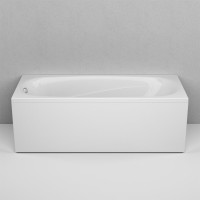 Акриловая ванна AM.PM Tender Oval 170x70 см, пристенная, белая, с каркасом