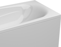 Акриловая ванна AM.PM Tender Oval 170x70 см, пристенная, белая, с каркасом