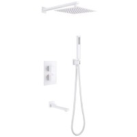 Душевой комплект Abber Daheim AF8250W С ВНУТРЕННЕЙ ЧАСТЬЮ, матовый белый