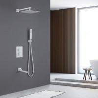 Душевой комплект Abber Daheim AF8250W С ВНУТРЕННЕЙ ЧАСТЬЮ, матовый белый