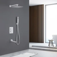 Душевой комплект Abber Daheim AF8250W С ВНУТРЕННЕЙ ЧАСТЬЮ, матовый белый