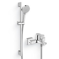Душевой комплект Смеситель Hansgrohe Vernis Shape 71450000 хром + Гарнитур Vernis Blend 26279000 EcoSmart, хром