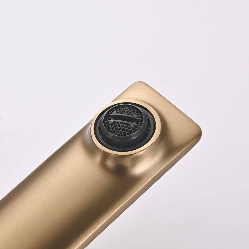 Смеситель для раковины Shevanik S6101G золотой сатин