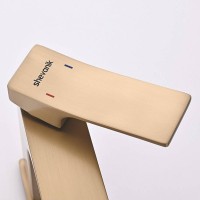 Смеситель для раковины Shevanik S6101G золотой сатин