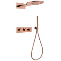 Душевой комплект Abber Wasser Kreis AF8151RG С ВНУТРЕННЕЙ ЧАСТЬЮ, розовое золото