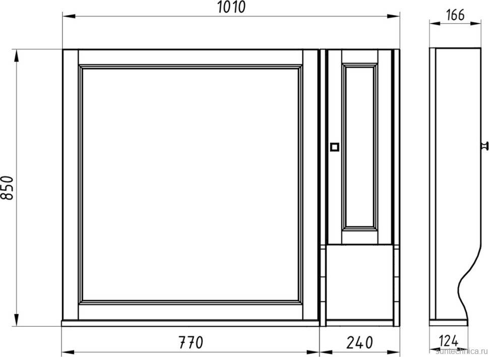 Мебель для ванной комнаты ASB-Woodline Гранда 105