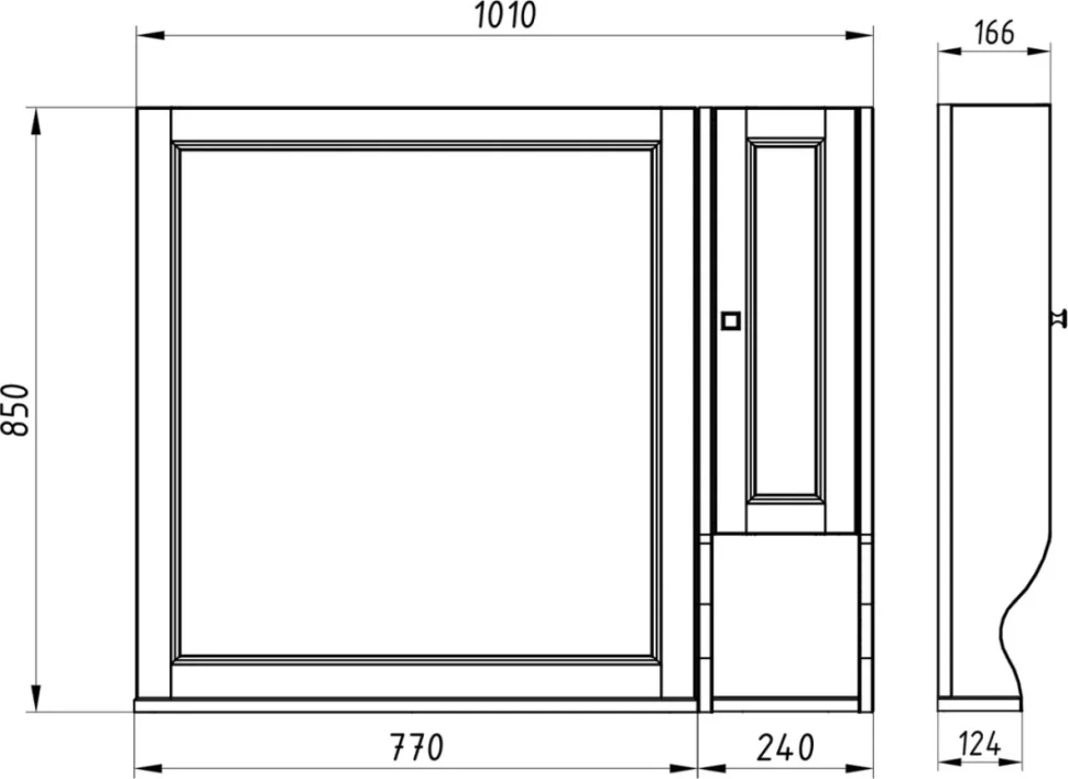 Мебель для ванной комнаты ASB-Woodline Гранда 105