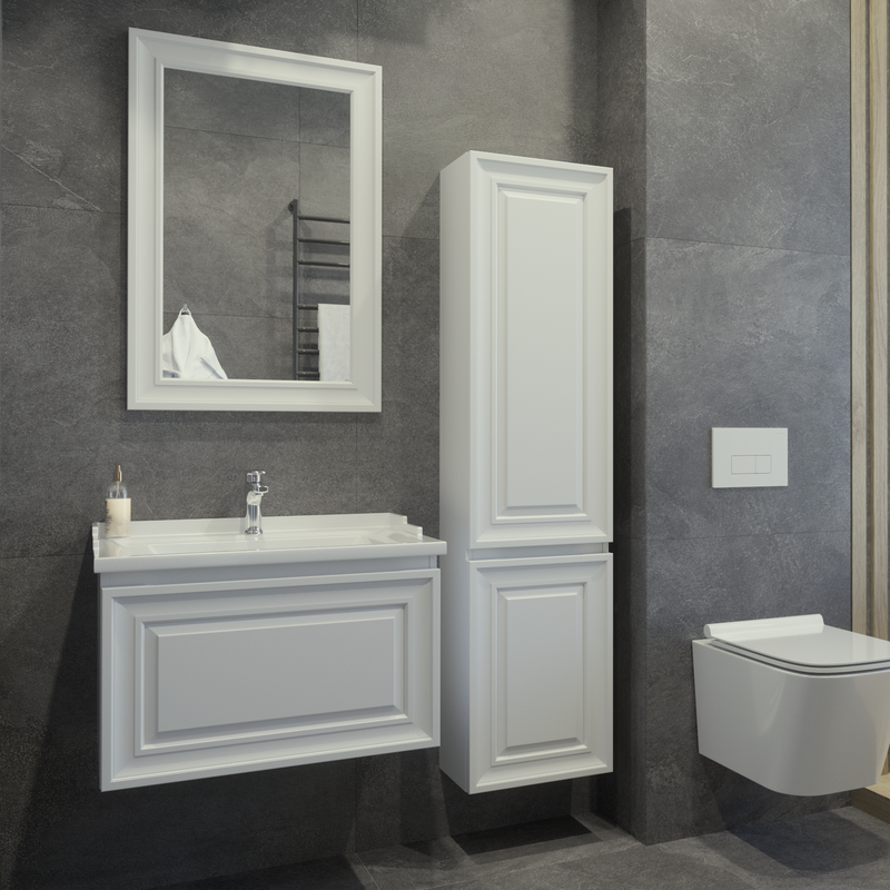 Мебель для ванной комнаты Caprigo Ponza 70 подвесная, белая