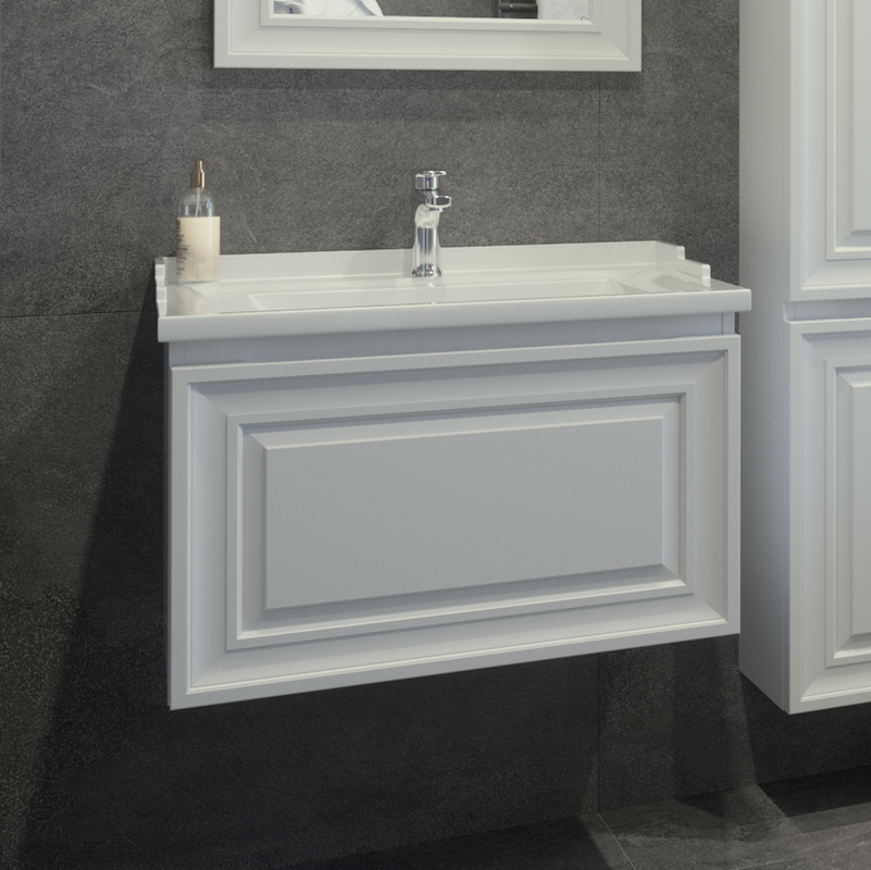 Мебель для ванной комнаты Caprigo Ponza 70 подвесная, белая