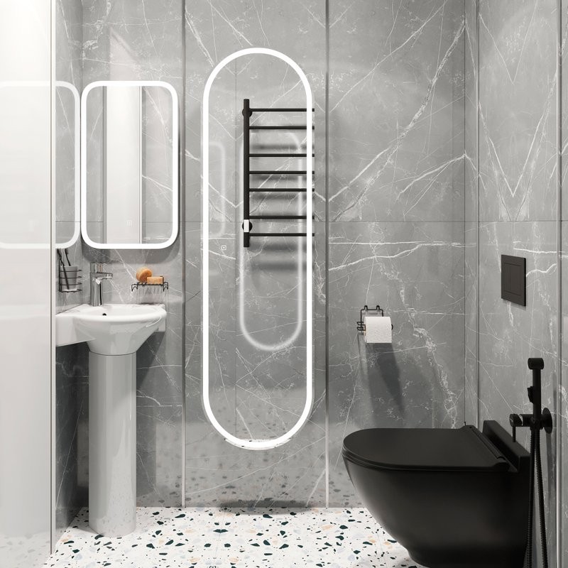 Раковина подвесная DIWO Псков 0100 48 белая, круглая, угловая, фаянс