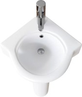 Раковина подвесная DIWO Псков 0100 48 белая, круглая, угловая, фаянс