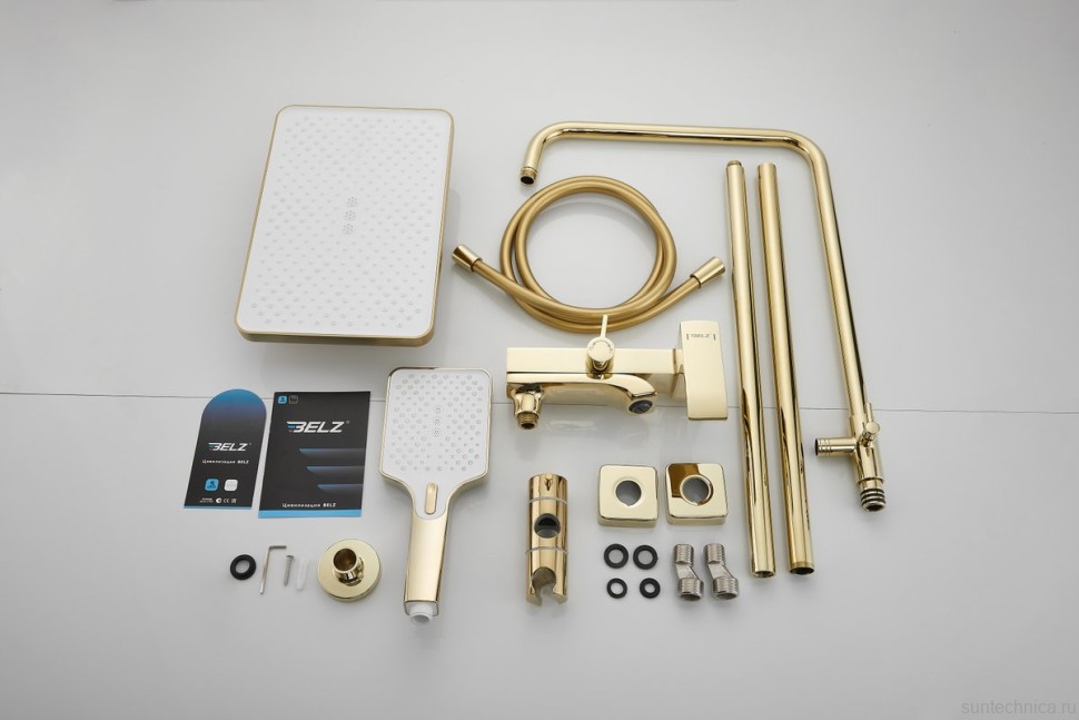Душевая стойка BELZ B507 B24507-5 золото