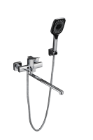 Смеситель с длинным изливом для ванны BELZ B618 B22618 хром