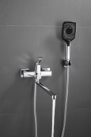 Смеситель с длинным изливом для ванны BELZ B618 B22618 хром