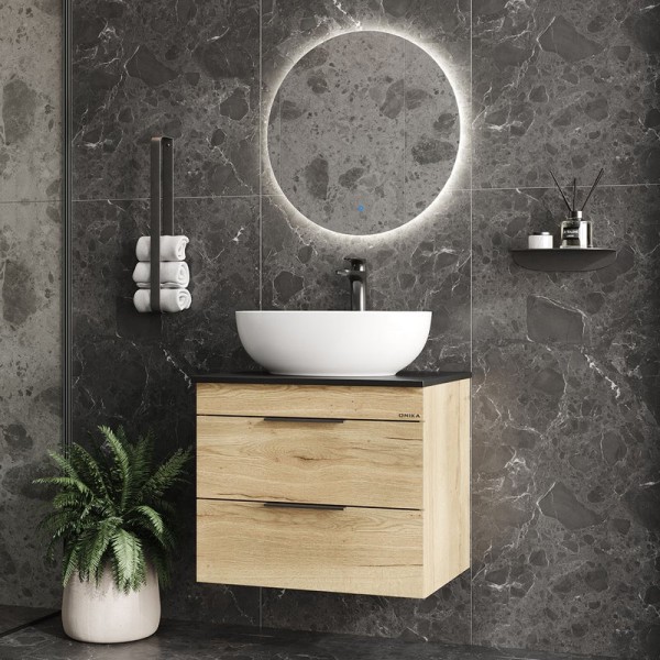 Мебель для ванной комнаты Onika Легран 60 подвесная, дуб галифакс