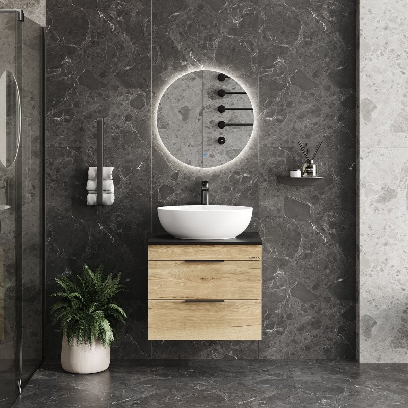 Мебель для ванной комнаты Onika Легран 60 подвесная, дуб галифакс