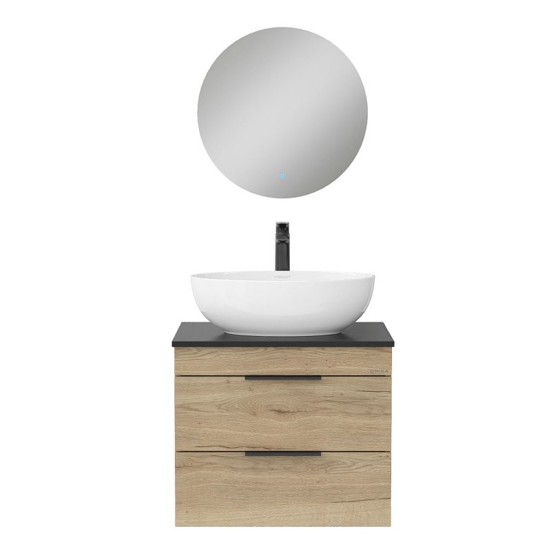 Мебель для ванной комнаты Onika Легран 60 подвесная, дуб галифакс