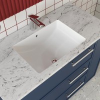 Раковина встраиваемая снизу STWORKI Копенгаген S42410WH 52 глянцевая белая, прямоугольная