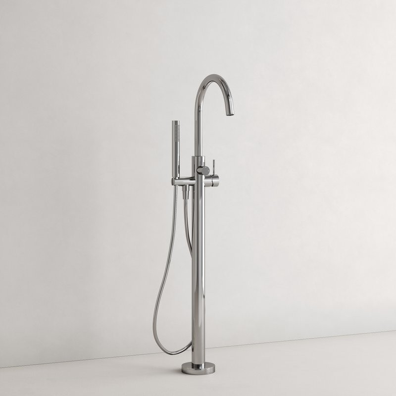 Смеситель для ванны напольный Sancos Etna, хром, SC9009CH