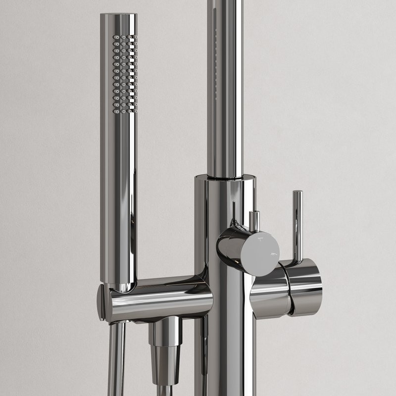 Смеситель для ванны напольный Sancos Etna, хром, SC9009CH