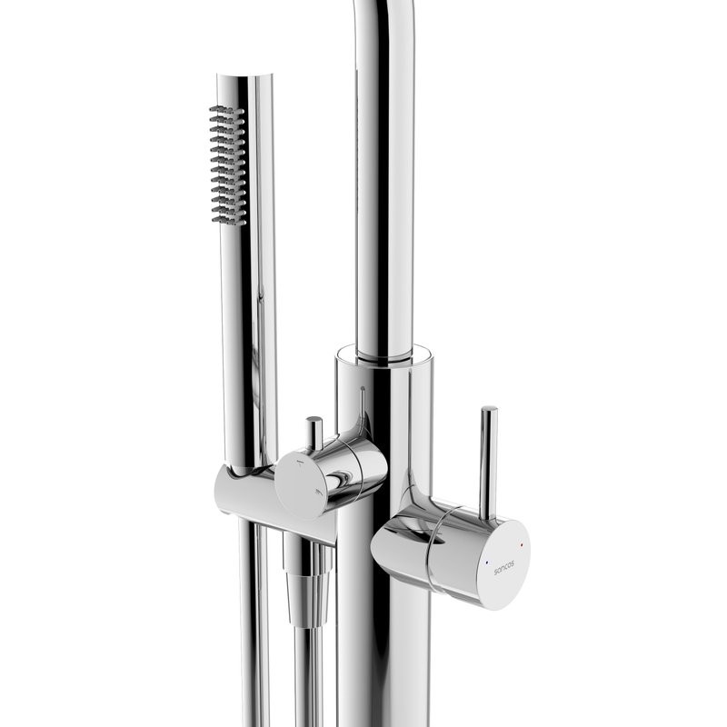 Смеситель для ванны напольный Sancos Etna, хром, SC9009CH