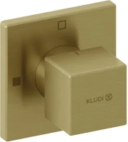 Переключатель потоков Kludi Decus 54847N075 брашированное золото, на два потребителя