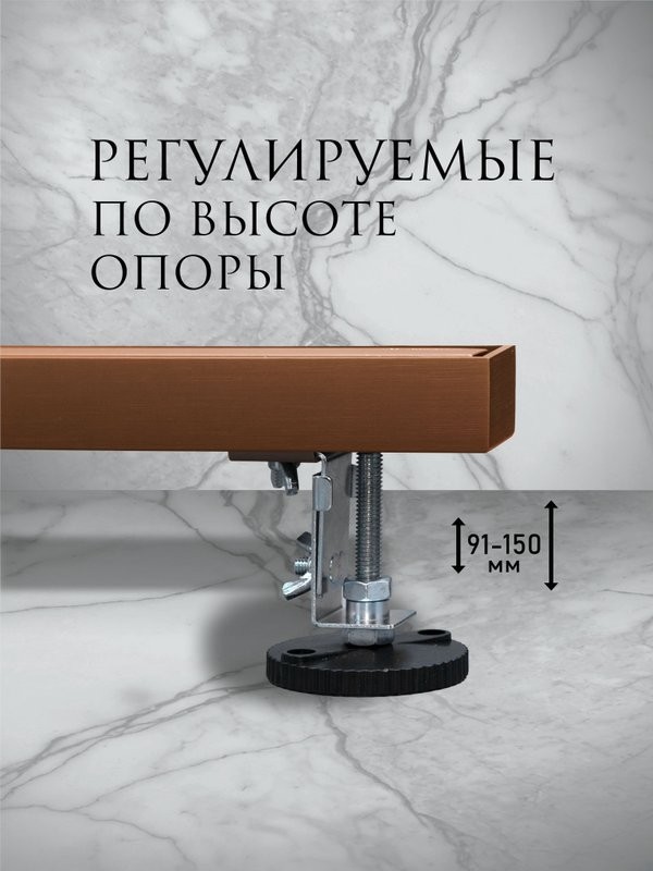 Душевой трап (лоток) AltroBagno Supremo AltroBagnoSupremo071236BC 80 см, решетка матовая медь, с сифоном, под плитку