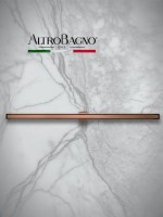 Душевой трап (лоток) AltroBagno Supremo AltroBagnoSupremo071236BC 80 см, решетка матовая медь, с сифоном, под плитку