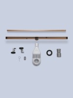 Душевой трап (лоток) AltroBagno Supremo AltroBagnoSupremo071236BC 80 см, решетка матовая медь, с сифоном, под плитку