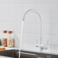 Смеситель для кухни с подключением фильтра Shevanik S428C, белый Смеситель для кухни с подключением фильтра Shevanik S428C, белый